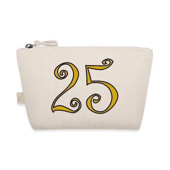 25. 25 ANS. 25e ANNIVERSAIRE. ANNIVERSAIRE 25 ANS. - Trousse biologique - nature - Devant