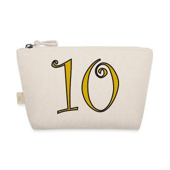 10. 10 YEARS. 10th ANNIVERSARY. 10 YEAR ANNIVERSARY. - Organic Pouch - nature - Front