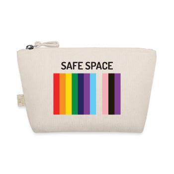 LBGTQIA+ Safe Space Pride Month Aufkleber - Bio-Täschchen - Natur - Vorne