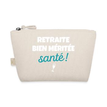 Cadeau Départ Retraite Humour Phrase Drôle Santé - Trousse biologique - nature - Devant