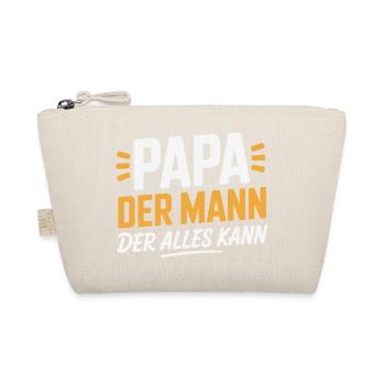 Papa Der Mann Der Alles Kann Geschenk - Bio-Täschchen - Natur - Vorne