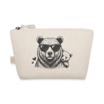 Father, bear and child - Organic Pouch - nature - Front
