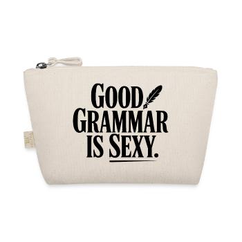 Gute Grammatik ist sexy - Bio-Täschchen - Natur - Vorne
