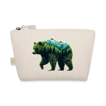Mountain Woodland Bear - Organic Pouch - nature - Front
