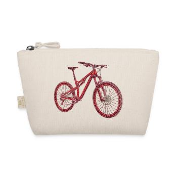  MTB Mosaik – Mountainbike als Kunstobjekt - Bio-Täschchen - Natur - Vorne