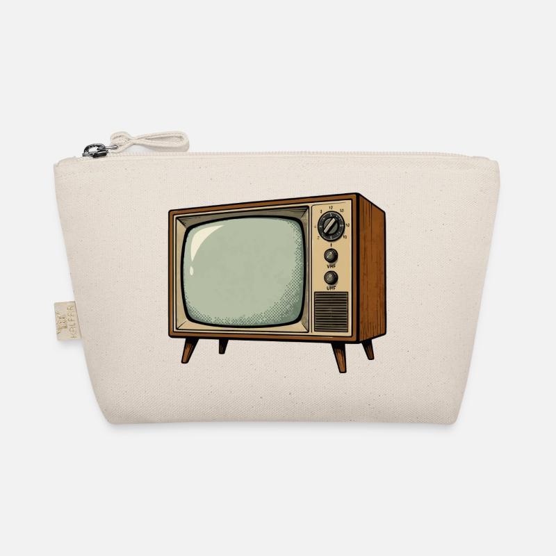 Retro TV Illustration Organic Pouch