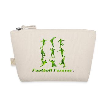 Silhouettes of the footballer Football forever - Organic Pouch - nature - Front