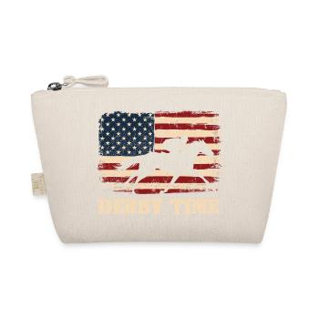 Thoroughbred Horse Racing Derby Racetrack Fan - Organic Pouch - nature - Front