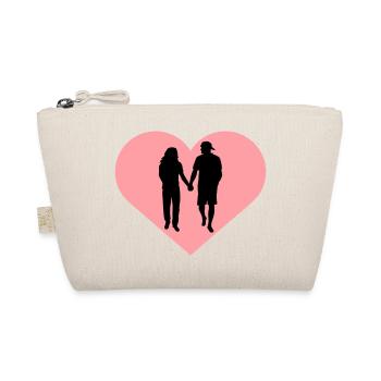 Couple Silhouette Amour Romance Petit ami de la Saint-Valentin - Trousse biologique - nature - Devant