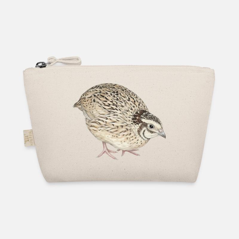 Petite Caille Délicate - Imprimé aquarelle Isabel Trousse biologique