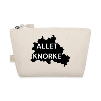 ALLET KNORKE, BERLIN SCHWARZ, DIT IS BERLIN, TOLL - Bio-Täschchen - Natur - Vorne
