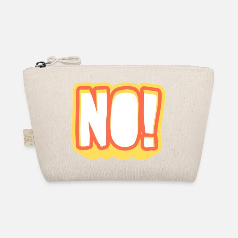 NOPE! Glowing Pop Art Signal Organic Pouch