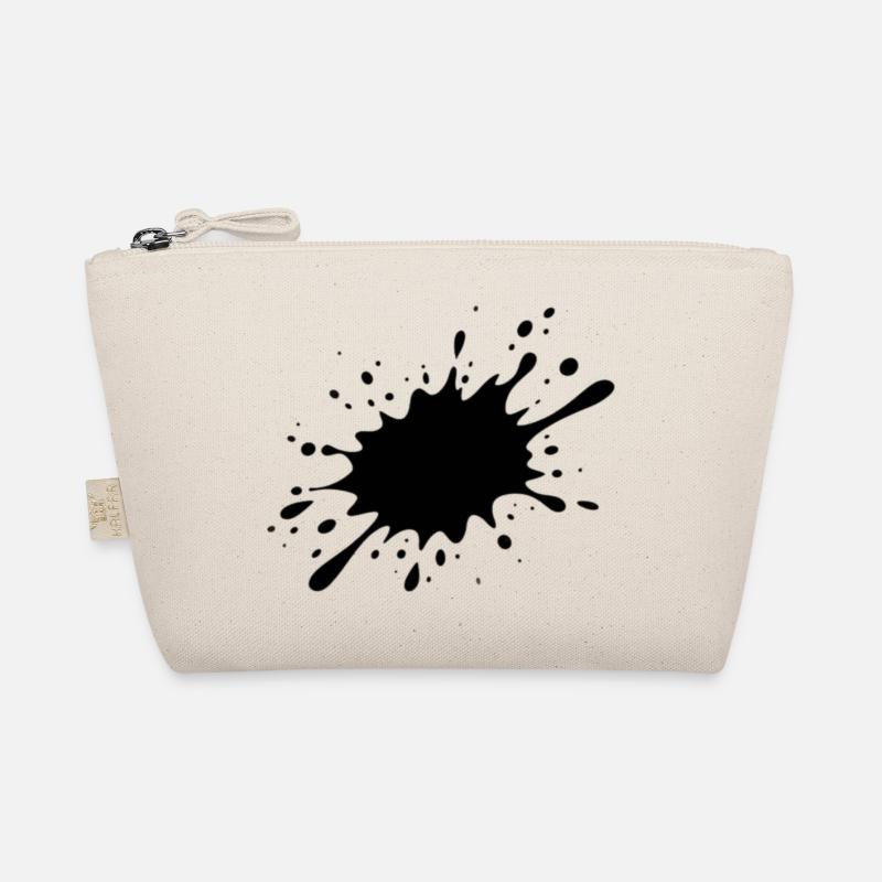 T-shirt avec éclaboussure noire - éclaboussure noire Trousse biologique