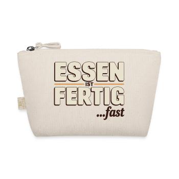 Food is finished almost funny saying for - Organic Pouch - nature - Front