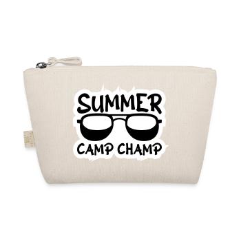 Summer Camp Champ Fun Kids Outdoor Adventure - Organic Pouch - nature - Front