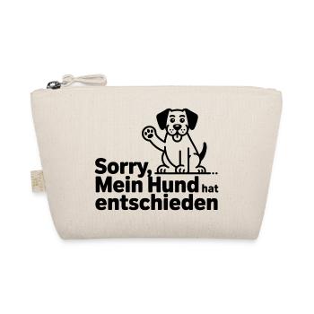 Mein Hund hat entschieden - Bio-Täschchen - Natur - Vorne