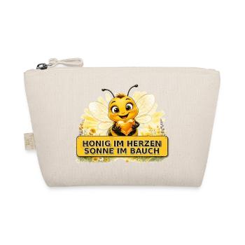 Biene Honig Imker Honigwabe Blumen Wiese Insekt - Bio-Täschchen - Natur - Vorne