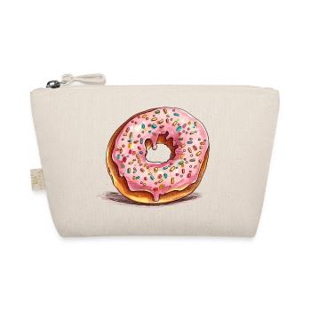 Pink donut with sprinkles - Organic Pouch - nature - Front