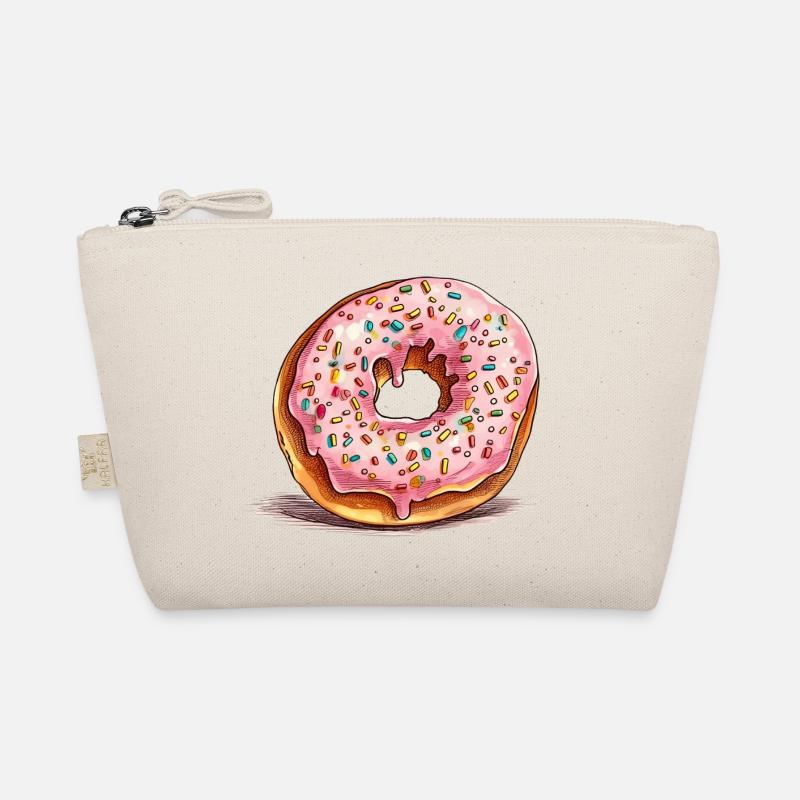 Rosa Donut mit Streuseln Bio-Täschchen