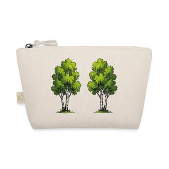 Twin trees in the forest - Organic Pouch - nature - Front