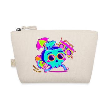 Neon skeleton with retro party vibes - Organic Pouch - nature - Front