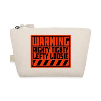 Righty Tighty Lefty Loosie Lustig Heimwerker Logo - Bio-Täschchen - Natur - Vorne