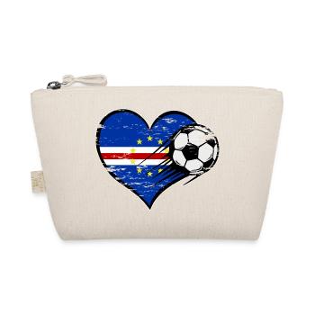 Flag Football du Cap-Vert avec cœur - Trousse biologique - nature - Devant