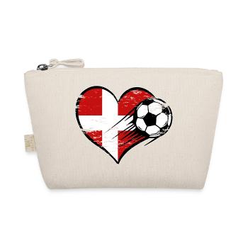 Flag football danois avec le cœur utilisé - Trousse biologique - nature - Devant