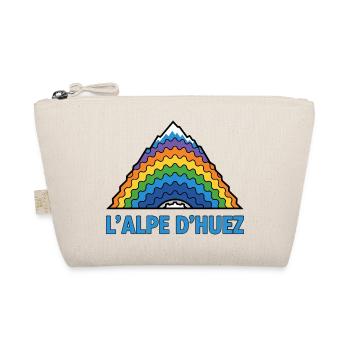 Alpe d'Huez Cycling Mountain - Organic Pouch - nature - Front