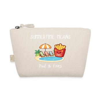 Summertime means Pool & Fries - Bio-Täschchen - Natur - Vorne