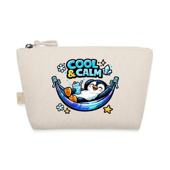 Cool & Calm Pinguin Entspannt - Bio-Täschchen - Natur - Vorne