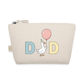 Duck with Balloon Dad - Organic Pouch - nature - Front