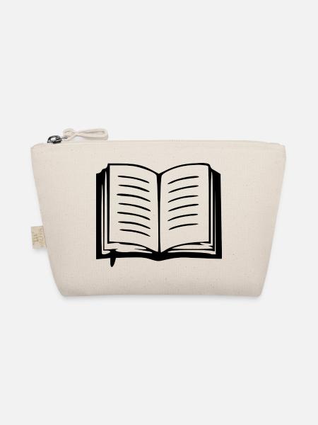 Buch Bücher lesen Geschenk - Bio-Täschchen - Natur