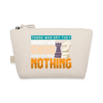 Chess Chess Player Chessboard - Organic Pouch - nature - Front