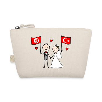 Hochzeitspaar Tunesien Türkei Flagge - Bio-Täschchen - Natur - Vorne