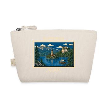 Slowenien Bled Vintage Reisemarke - Bio-Täschchen - Natur - Vorne