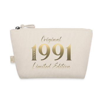 35. Geburtstag Geschenk Original August 1991 - Bio-Täschchen - Natur - Vorne