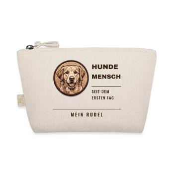 Hundemensch Seit Dem Ersten Tag Hund Geschenk - Bio-Täschchen - Natur - Vorne