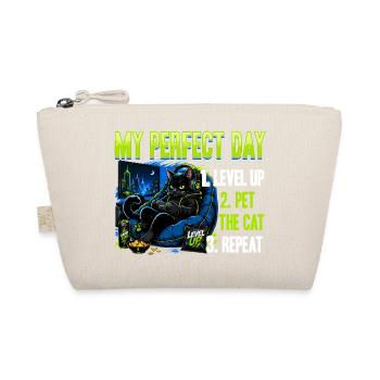 Gamer Gaming Cat Video Game - Organic Pouch - nature - Front