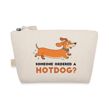 Hotdog? Verspielte Dackler-Illustration - Bio-Täschchen - Natur - Vorne