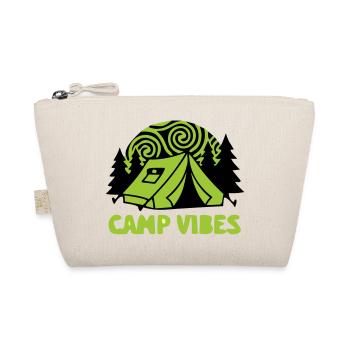 Tent Camp Vibes Logo - Organic Pouch - nature - Front