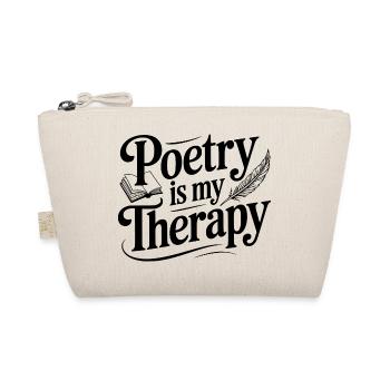 Poesie ist meine Therapie - Bio-Täschchen - Natur - Vorne