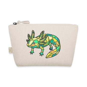 Geometric Axolotl Mosaic - Organic Pouch - nature - Front