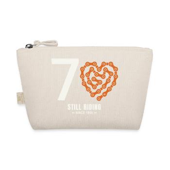 70 Years Bike Still Riding Birthday Gift - Organic Pouch - nature - Front