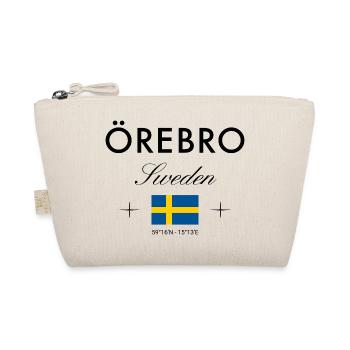 Örebro Sweden Coordinates Travel Souvenir - Organic Pouch - nature - Front