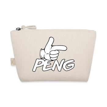 PENG Index Finger Cartoon - Organic Pouch - nature - Front