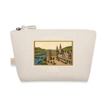 Deutschland Trier Vintage Reisemarke - Bio-Täschchen - Natur - Vorne