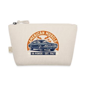 American Muscle Car V8 Retro - Bio-Täschchen - Natur - Vorne