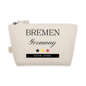 Bremen Deutschland Souvenir – Reise minimalistisch - Bio-Täschchen - Natur - Vorne