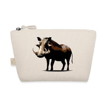 Warzenschwein - Bio-Täschchen - Natur - Vorne
